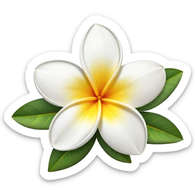 plumeria  sticker
