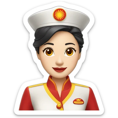 Hainan Airlines cabin crew sticker