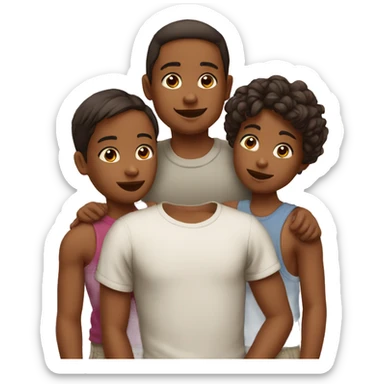 3 enfants sticker