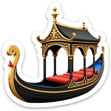 Ventian gondola sticker