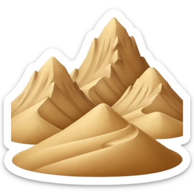 sand mountains sticker