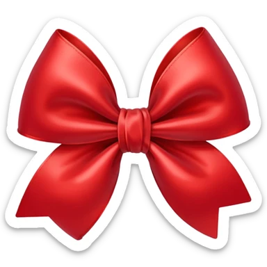 Cute bow sticker