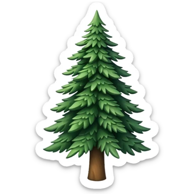 spruce tree sticker