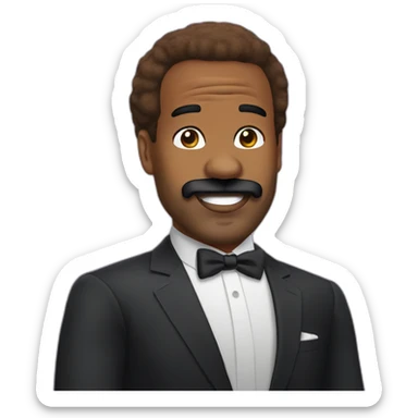 steve harvey with hair sticker