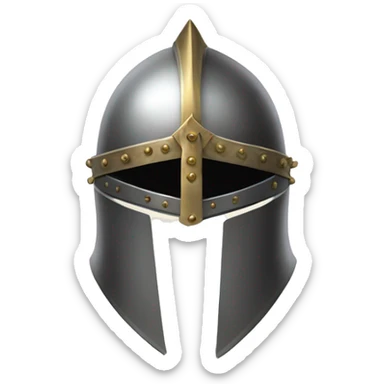 knight helmet medieval sticker