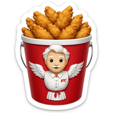 KFC chicken bucket sticker