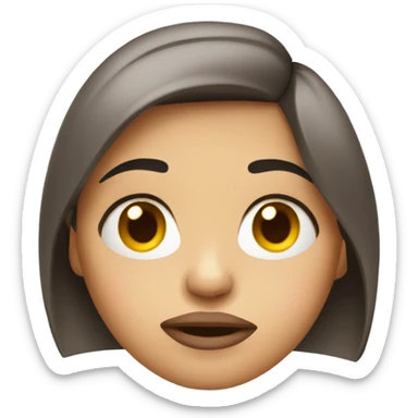 Girl with pursing  sticker