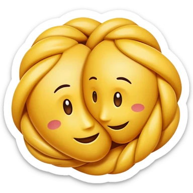 Dos dedos de dos personas diferentes entrelazados haciendo como esto; 🧬 sticker