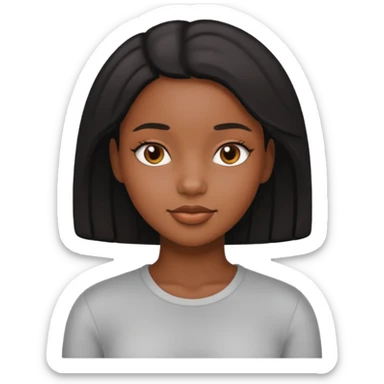 black girl relaxing sticker