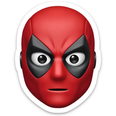 Deadpool solo la mascara como emoji  sticker