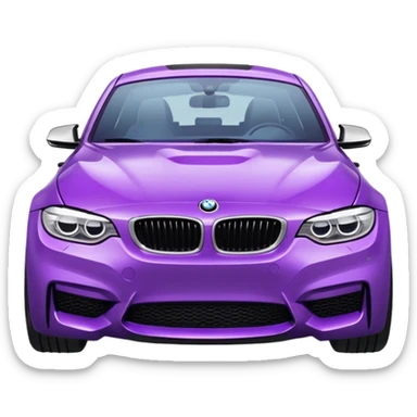 Bmw morado  sticker
