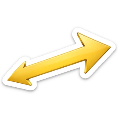 A simple yellow skinny (#EBAA3C) arrow pointing to the right sticker