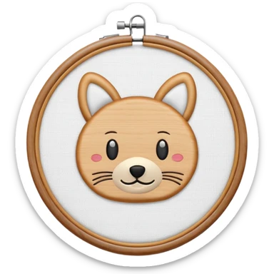 embroidery hoop sticker