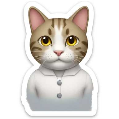 Cat  Dr strain  sticker