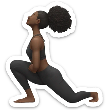 Fit women with white skin doing crow pose  sticker