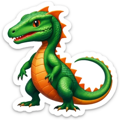 Grovyle-Salandit-Sandile-fusion sticker