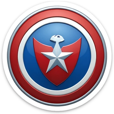 escudo del capitán América sticker