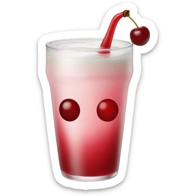 Cherry vanilla drink sticker