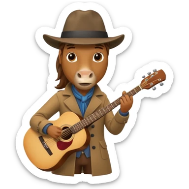 horse Musician sticker