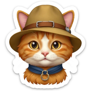 explorer cat sticker