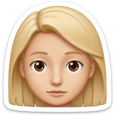 cara de lado derecho sticker