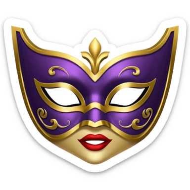 
masquerade mask sticker