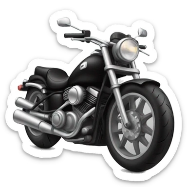 black motorcycle sticker
