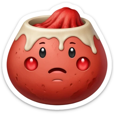 red lump in vessel sticker