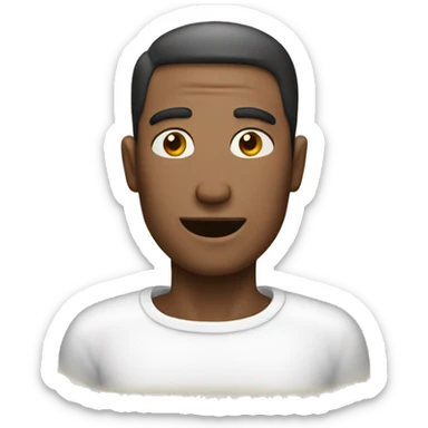 Man, bath, toaster sticker