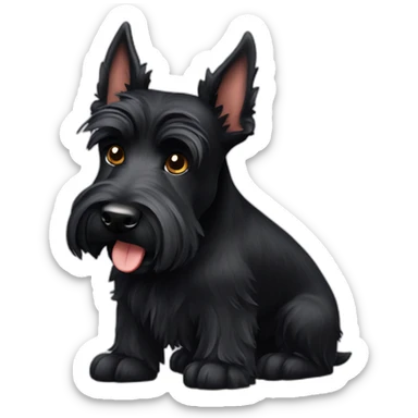 scottish-terrier-dog-black-walk sticker