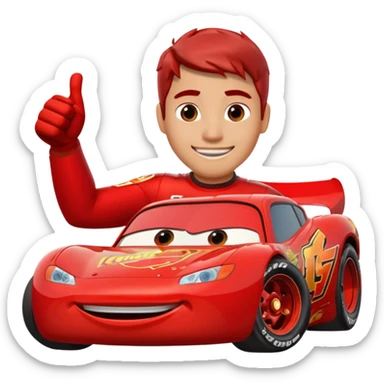 thumbs up mcqueen sticker