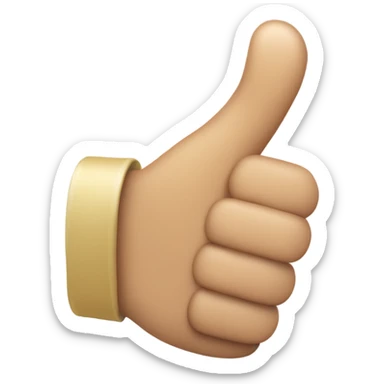 Thumbs up sticker