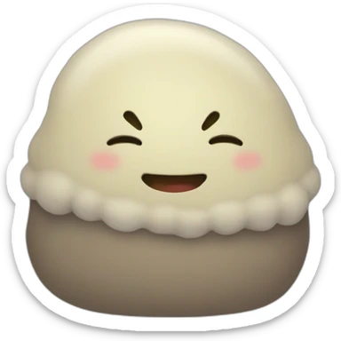 a cozy blob sticker
