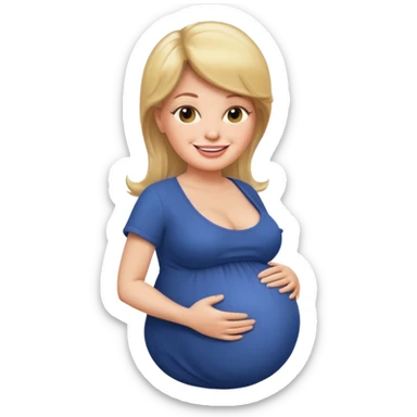 Pregnant donald trump sticker