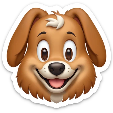 goofy Disney dog smiling sticker