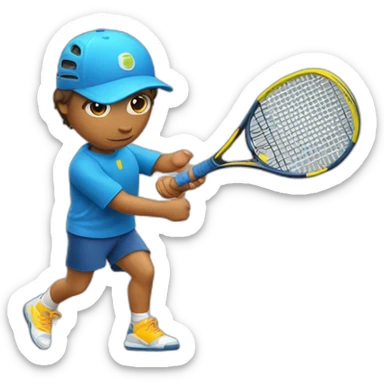 Padel-player-in- sticker