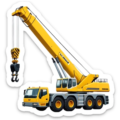 Crane - Liebherr LTM 1200-5.1 (Model Year: 2022) (Iconic colour: Yellow) sticker