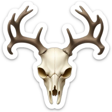 Deer skull sticker