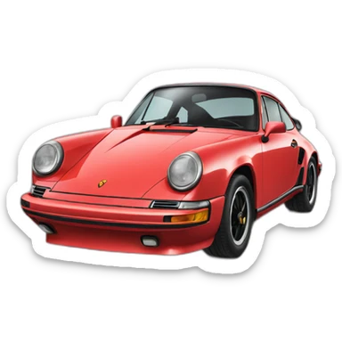 Emoji porsche sticker