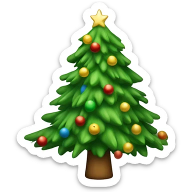 Christmas tree sticker