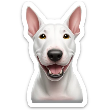 Bull terrier with sdve 9 sticker