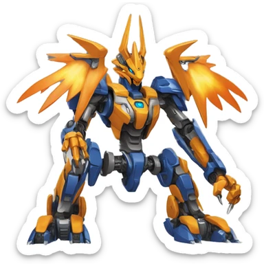 Medabot-Charizard-Bionicle-Digimon-Mecha sticker