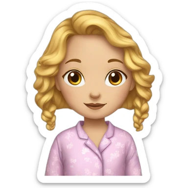 pyjama fille belle sticker