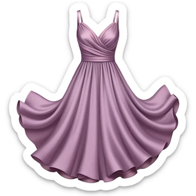 Mauve dress sticker