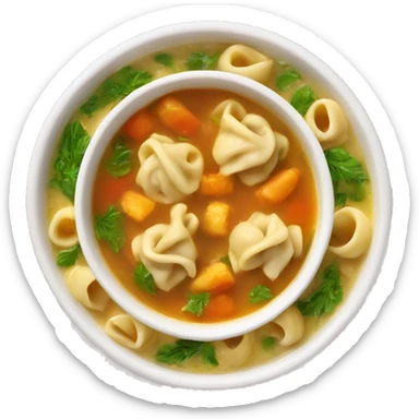 Chicken tortellini soup sticker