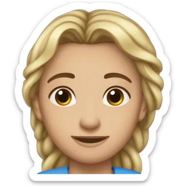 Alas azules extendidas sticker