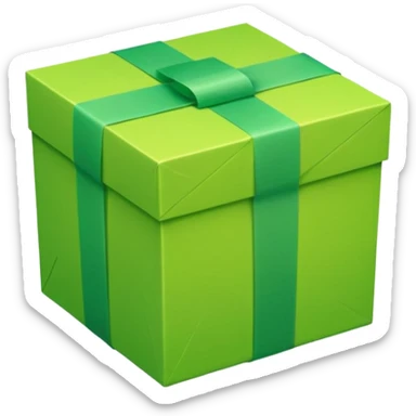 box completely covered and wrapped in many layers of light green tape sticker