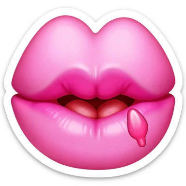 Beso rosa sticker