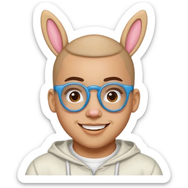 bad bunny rapper sticker