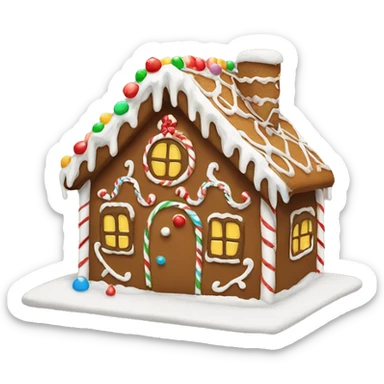 Gingerbread house sticker